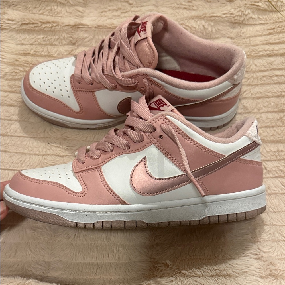 Nike Women's Blush and White Sneakers